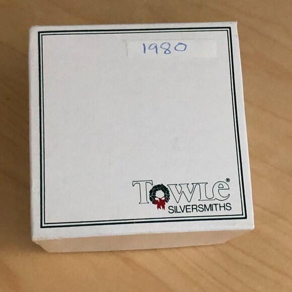 Vintage Towle 1984 Silverplate Sleigh Bell Ornament - Limited Edition with Box - Picture 2 of 7